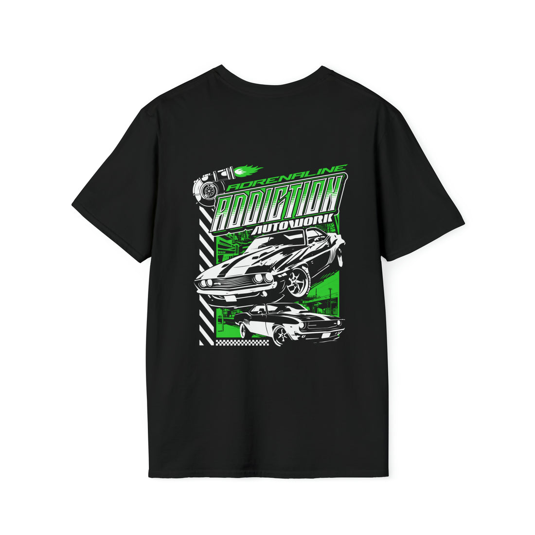 ADRENALINE ADDICTION AUTOWORK TEE – 9TH SUNDAY COLLECTIVE